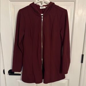 D & Co. Active Hooded Flared Jacket size XS Athleasure Casual Relaxed